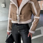 Women Winter Solid Loose Long Sleeve Short Coat