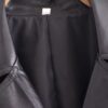 Winter Warm Series Belt Collared Loose Faux Leather Faux Leather Quilted Leather Coat - Image 9