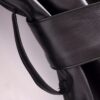 Winter Warm Series Belt Collared Loose Faux Leather Faux Leather Quilted Leather Coat - Image 10